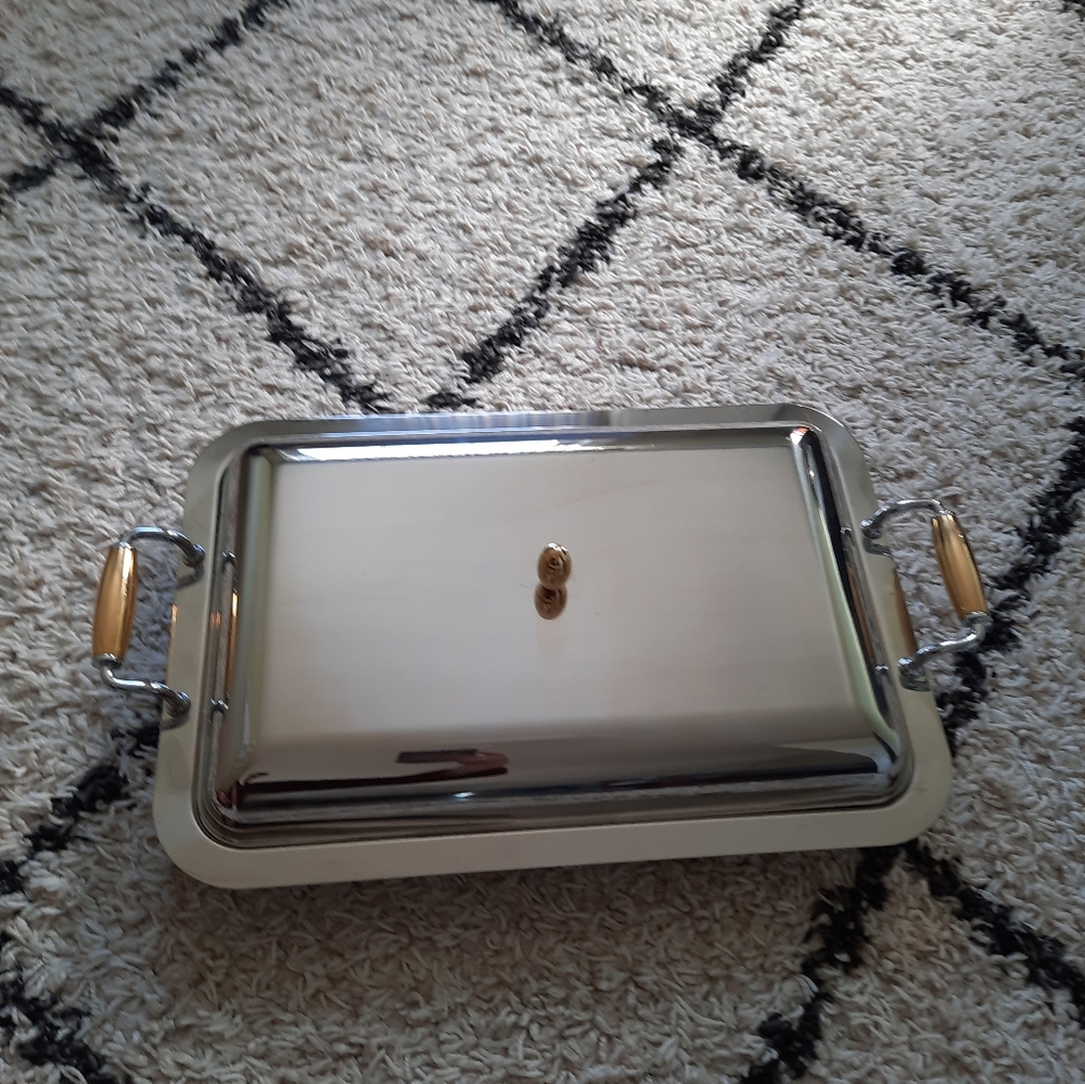 Freddi steel serving tray.
